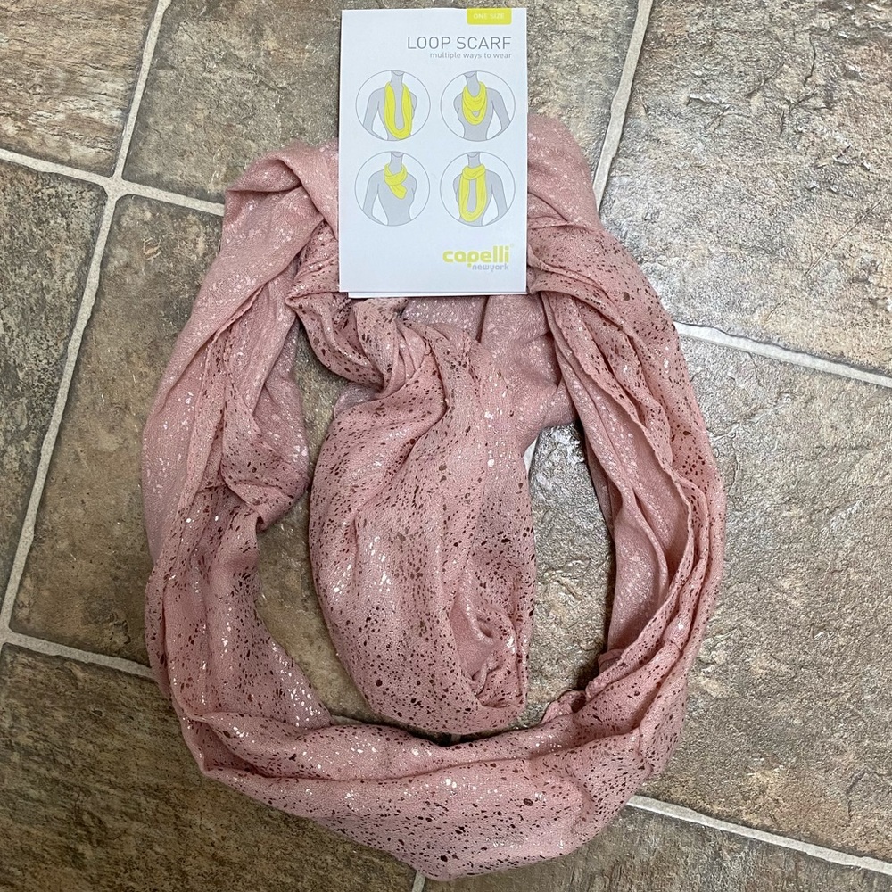 Capelli of New York pink Loop Scarf